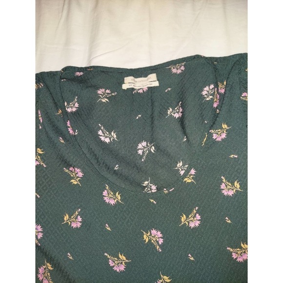 URBAN Outfitters Forest Green Dress Pink Floral Pattern,Small - Picture 10 of 10